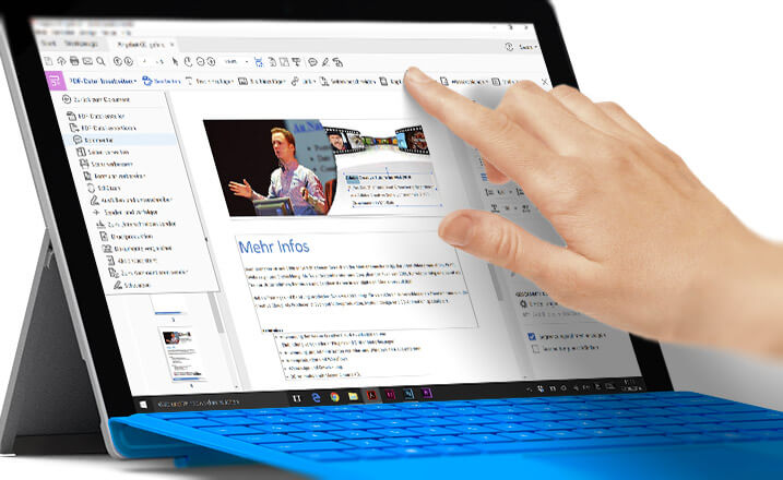 Acrobat DC auf dem Microsoft Surface Pro
