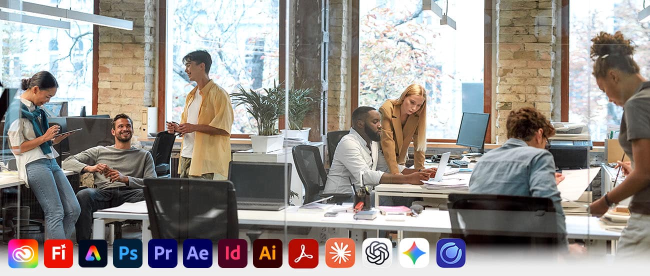 Kreative lernen Adobe Creative Cloud und generative KI